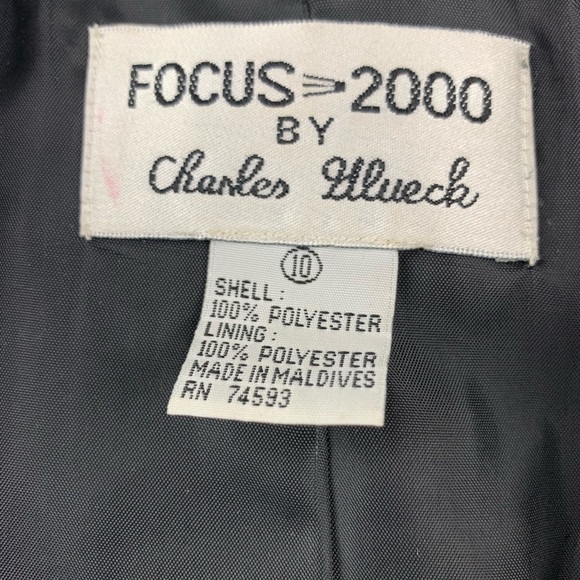 Focus 2000 by Charles Glueck Crop Zebra Jacket Size 10 - Picture 8 of 9